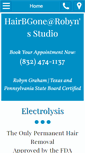 Mobile Screenshot of hairbgoneelectrolysis.com