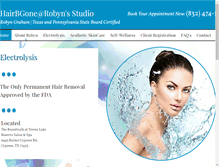 Tablet Screenshot of hairbgoneelectrolysis.com